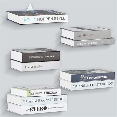 Buy Triangle Floating Bookshelf Invisible Iron Floating Shelves Wall ...