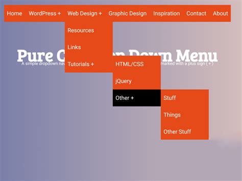 CSS Dropdown Menu 的图像结果