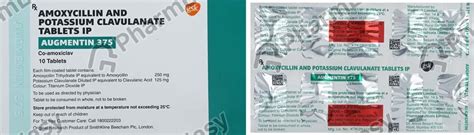 Augmentin 375mg Strip Of 10 Tablets: Uses, Side Effects, Price & Dosage ...