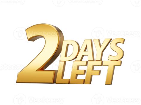 Two Days Left Only 2 days left Design Countdown banner. count time sale ...