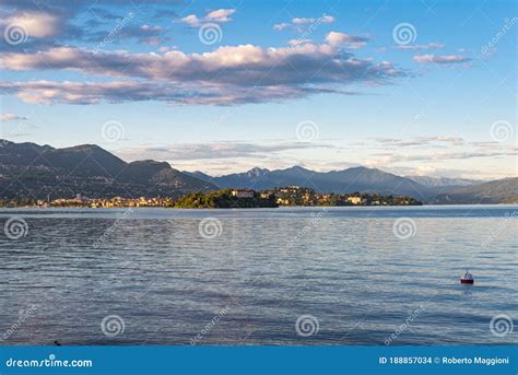 Lake Lago Maggiore, Italy. Isola Madre Landscape View Stock Photo ...