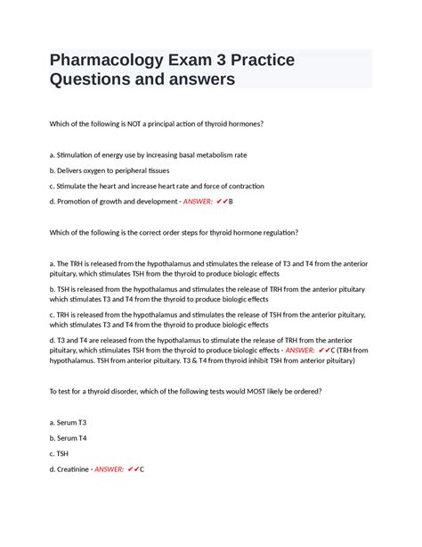 Image result for Basic Medication Exam Practice Questions