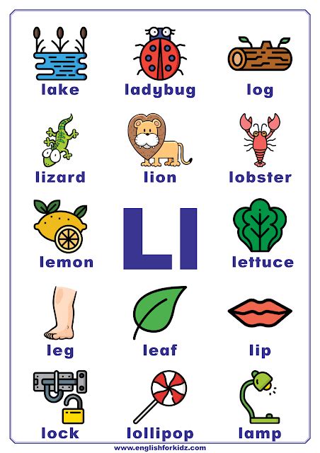 Letter L Worksheets for Preschool