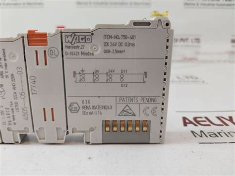 Wago 750-401 Digital Input Module – Aeliya Marine Tech