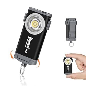WUBEN G2 Mini Flashlight Keychain, 500 Lumens Rechargeable Pocket 5 ...