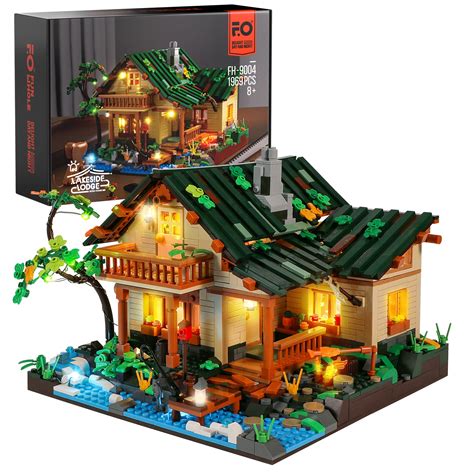 FunWhole Lakeside Lodge Lighting Building Bricks Set - 1969 India | Ubuy