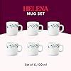 Larah by Borosil Helena Opalware Cup Set of 6 pcs | Tea/Coffee Cups 100 ...