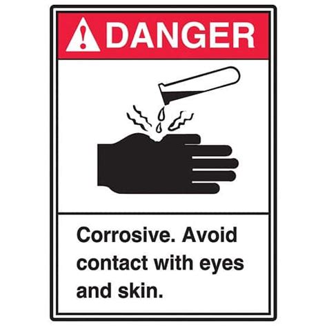 ANSI Danger: Corrosive Signs - Cole-Parmer India