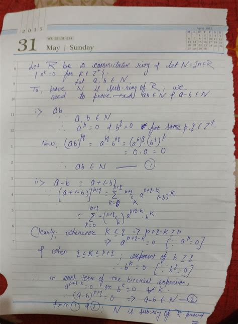 Prove that the set of all nilpotent elements in a commutative ring r is ...