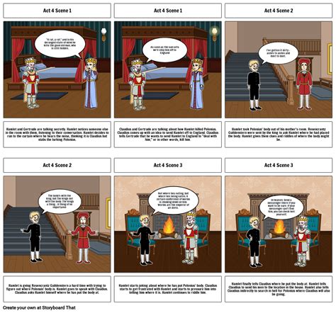 Hamlet Act 4 Scenes 1-3 Storyboard por 2954cbe5