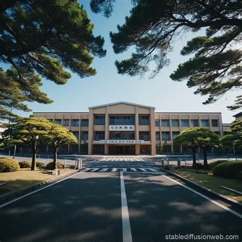 Tokai Takanawadai High School in Japan | Stable Diffusion Online