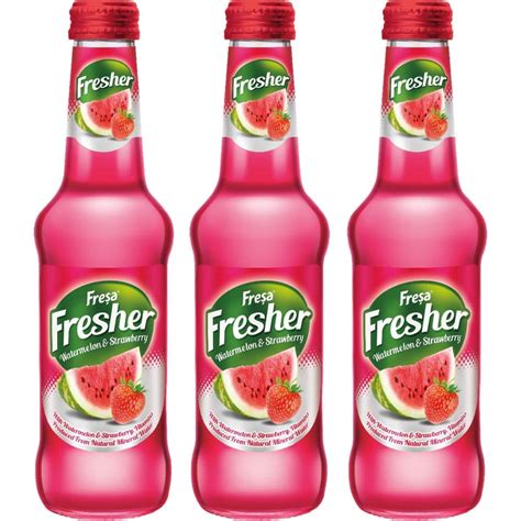 Fresa Fresher Sparkling Watermelon and Strawberry Juice (Pack of 3 ...