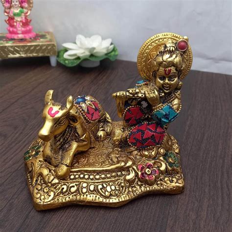 Brass Mixed Krishna Nandi – onesilver.in