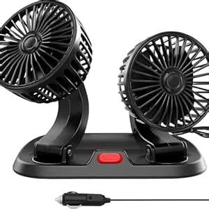 DASHDYNAMO 24V DC Electric Car Fan for Dashboard 360 Degree Rotatable ...