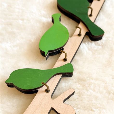 Entryway Birds Design Key Holder