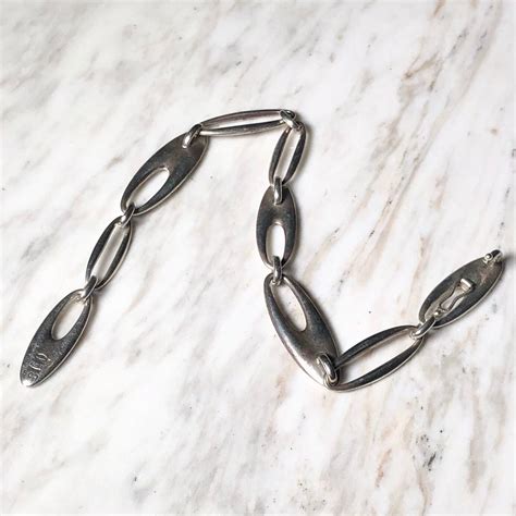 GEORG JENSEN silver bracelet designed by Regitze Oveigaard "zephyr ...