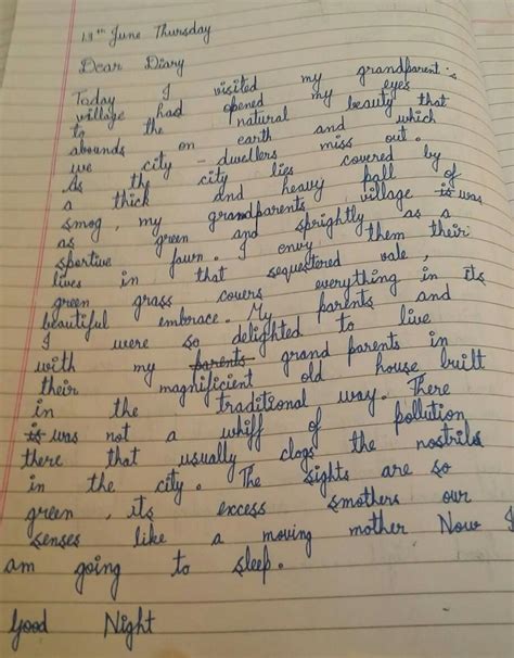 [Solved] Diary entry- You spent a part of your summer vacation in your ...