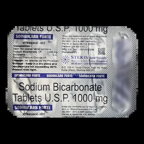 SODIBICARB FORTE TABLET 10'S Price, Uses, Side Effects & Substitutes ...