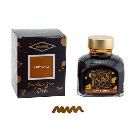 Diamine Raw Sienna Ink - 80ml | Shop Online at Makoba | Diamine