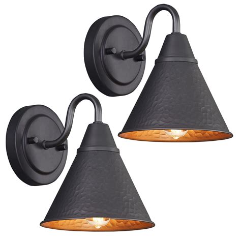 2 Pack Outdoor Wall Sconces Exterior Waterproof Gooseneck Barn Light ...