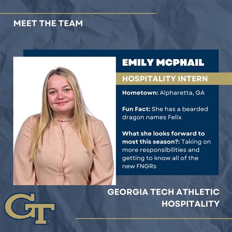Georgia Tech Athletic Hospitality on LinkedIn: Meet the team, Emily ...