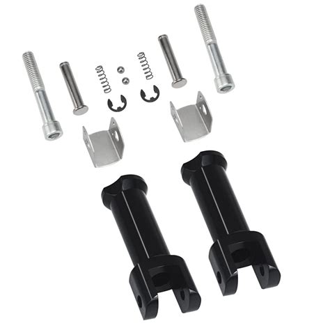 Buy WOWTK Left and Right Passenger footpeg supports for Harley Softail ...