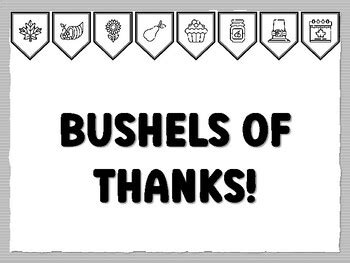 BUSHELS OF THANKS! Thanksgiving Bulletin Board Kit, November Ready to ...