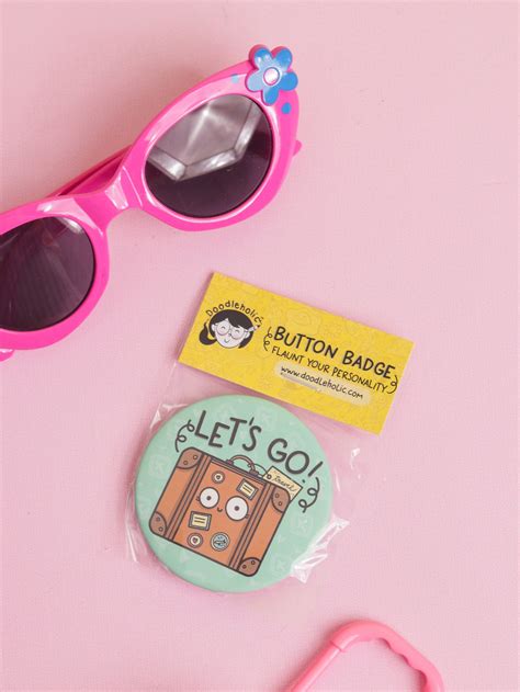 Let's Go Button Badge – Doodleholic