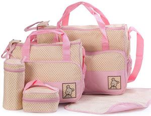 Pofunuo multi-function new five-piece set diaper bag Tote Diaper Bag ...