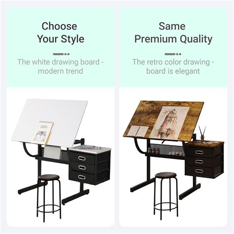 Doeqkue Art Table for Adults,Drafting Table, Adjustable India | Ubuy