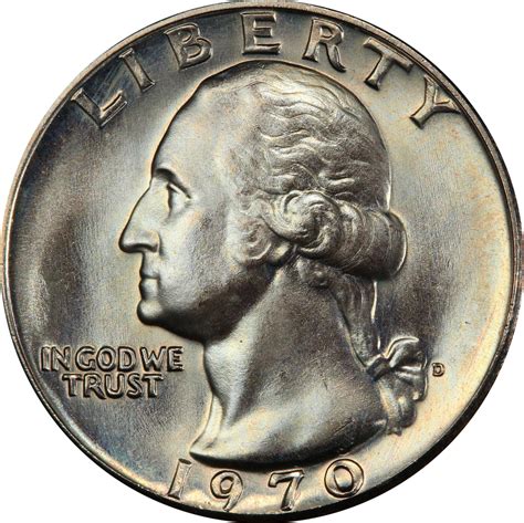 1970 D 25c Ms | Washington Quarters | Coin