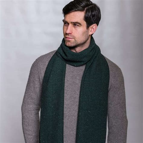 Green Mens Scarf at Candis Langdon blog