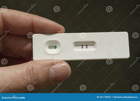 Positive Result of Pregnancy Test in Woman Hand Stock Image - Image of ...