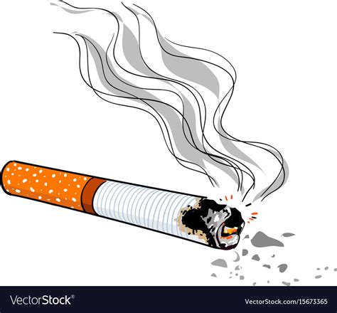 Cartoon image cigarette Royalty Free Vector Image