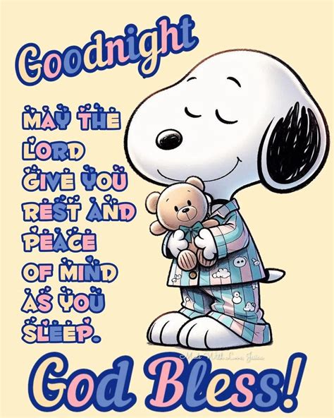 Snoopy Good Night Blessings
