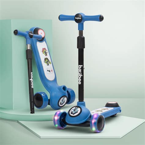 Baybee Rolo Kick Scooter for Kids, 3 Wheel Kids Scooter with 3 Height ...