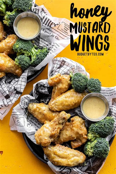 Honey Mustard Chicken Wings - Oven-Baked & Crispy - Budget Bytes