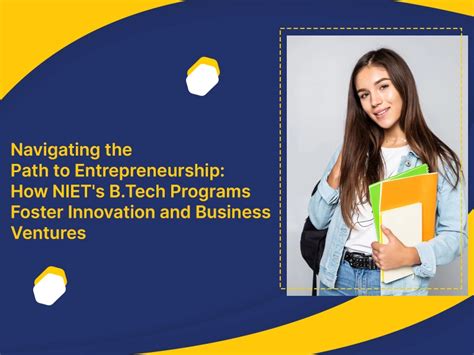 Navigating the Path to Entrepreneurship: How NIET's B.Tech Programs ...