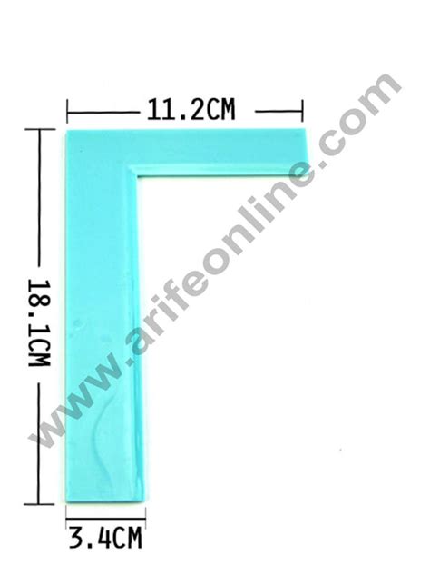 Home Cake Decor Smoother Polisher Cake Contour Scraper Plain L Shape ...