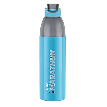 Cello Puro Steel-X Marathon 900 Insulated Water Bottle 680 ml, Blue ...