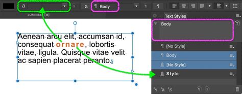 Image result for Affinity Publisher Text Styles