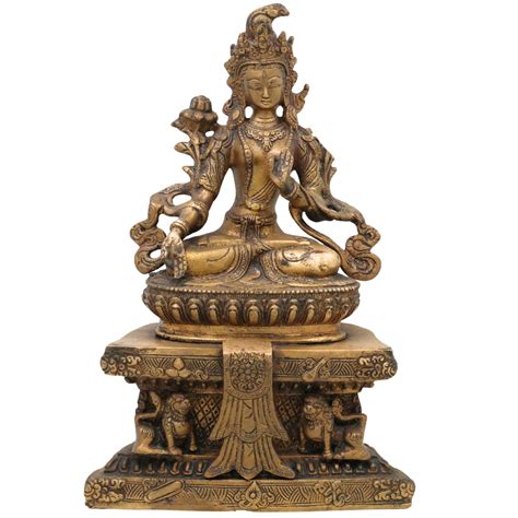 Brass Tibetan Tara Maa Idol – Green Tara | White Tara | Jetsun Dolma ...