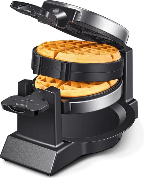Amazon.com: Classic Waffle Iron, Double Belgian Waffle Maker 180°Flip ...
