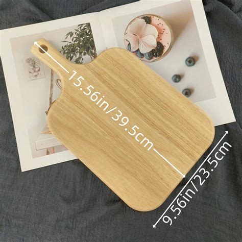 Oak Wood Cutting Board With Handle, Best For Charcuterie, Kitchen ...