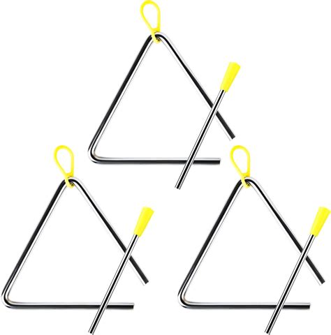 Anruyi 3 x Triangle Musical Percussion Triangle Musical Percussion ...