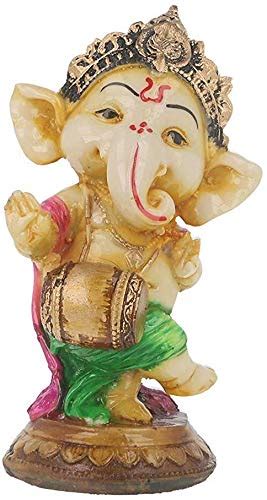 Timeless Decor Lord Ganesha Playing Dholak Idol | Showpiece Fengshui ...