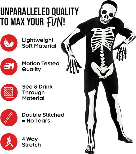 Morphsuits Adult Skeleton Costume Men, Mens Skeleton India | Ubuy