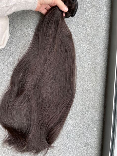 Dark Brown Hair Extension - Slavic Hair Extension - Remy Hair - 100% ...