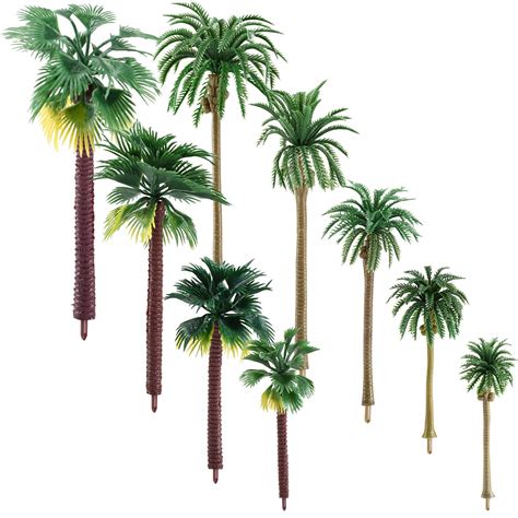 Buy Trounistro 30 Pieces Model Trees Model Coconut Palm Tree Train ...