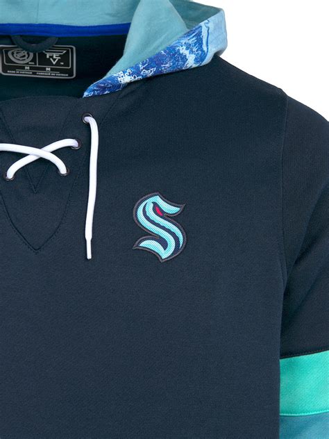 Seattle Kraken Lace Up Hoodie | Official NHL Merchandise | FE Apparel